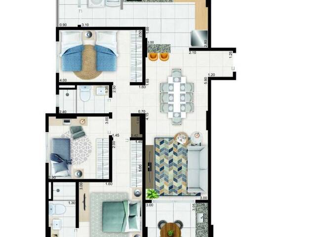 Apartamento para Venda em Praia Grande - 3