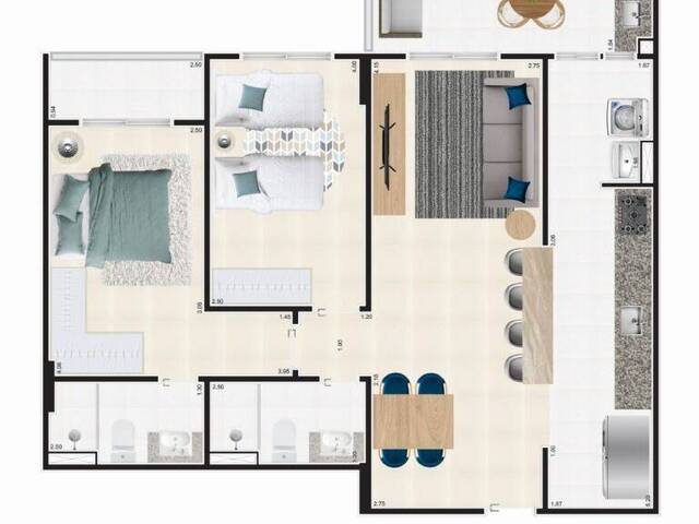 Apartamento para Venda em Praia Grande - 2