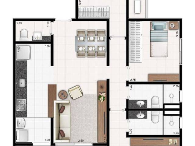 Apartamento para Venda em Guarujá - 3