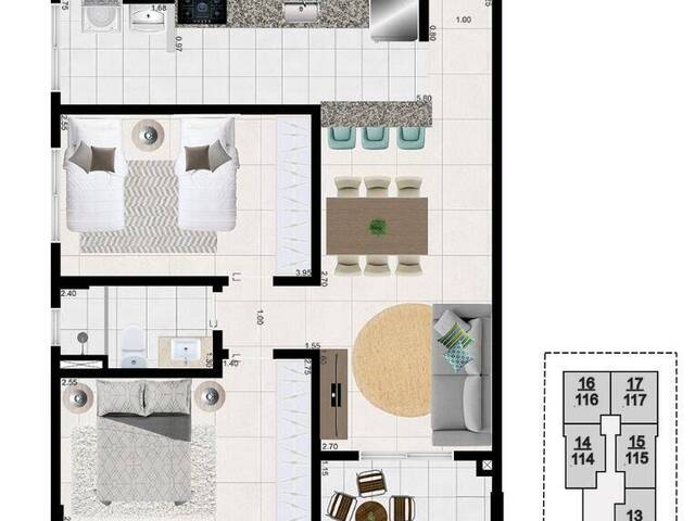 Apartamento para Venda em Mongaguá - 3