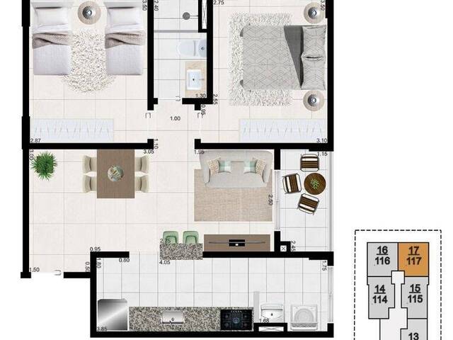 Apartamento para Venda em Mongaguá - 3