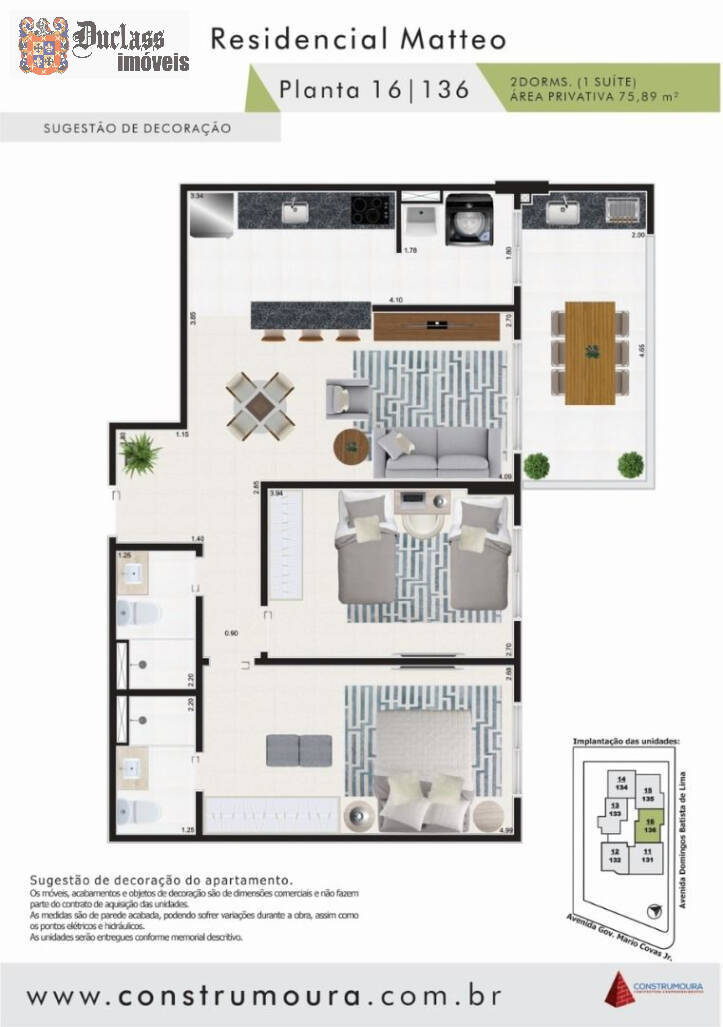 Apartamento, 2 quartos, 75 m² - Foto 13