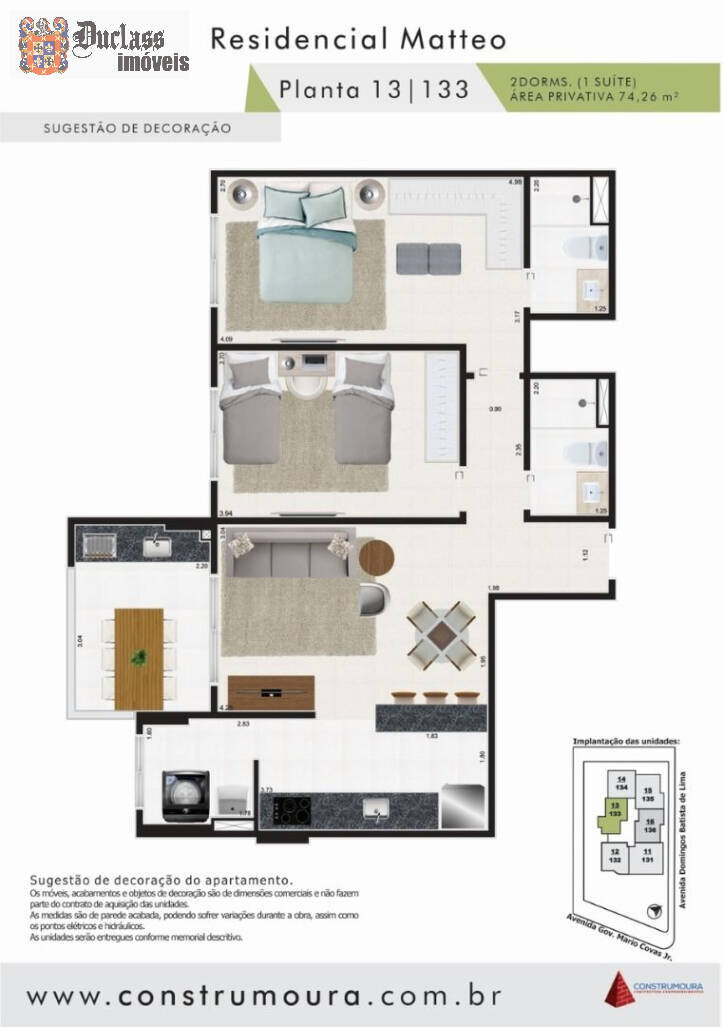 Apartamento, 2 quartos, 74 m² - Foto 13