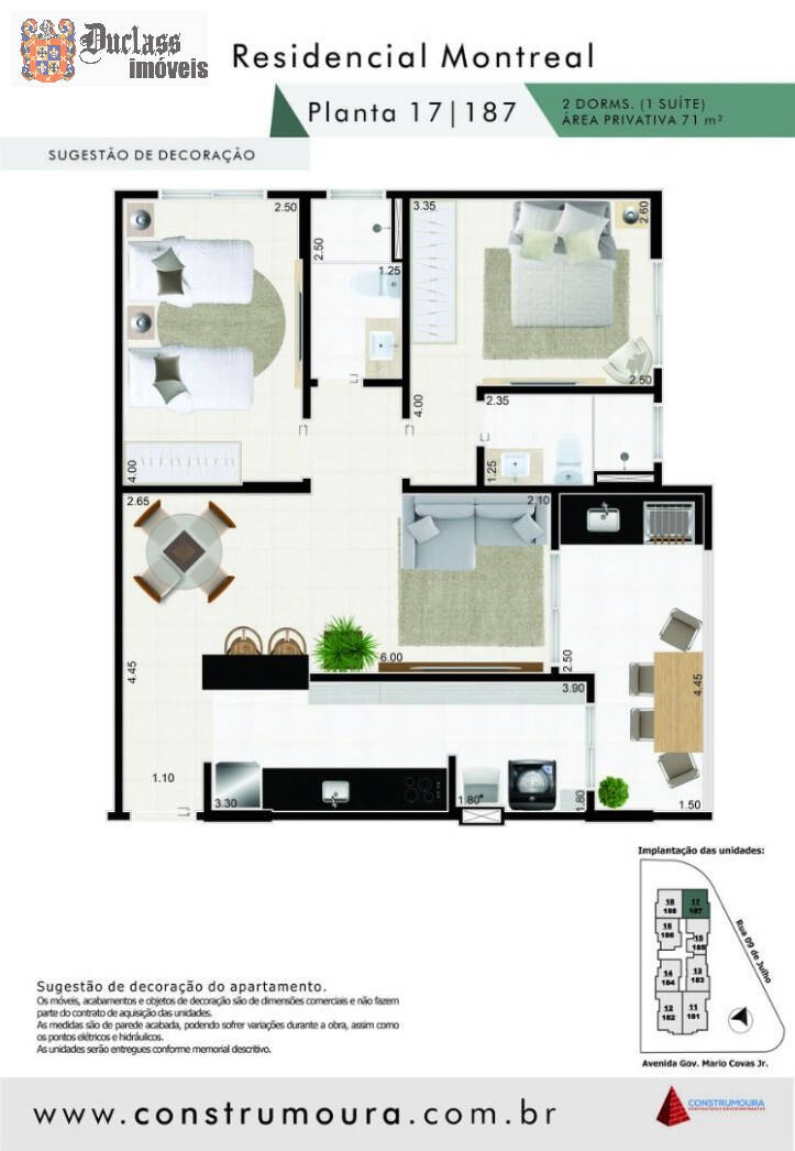 Apartamento, 2 quartos, 71 m² - Foto 3