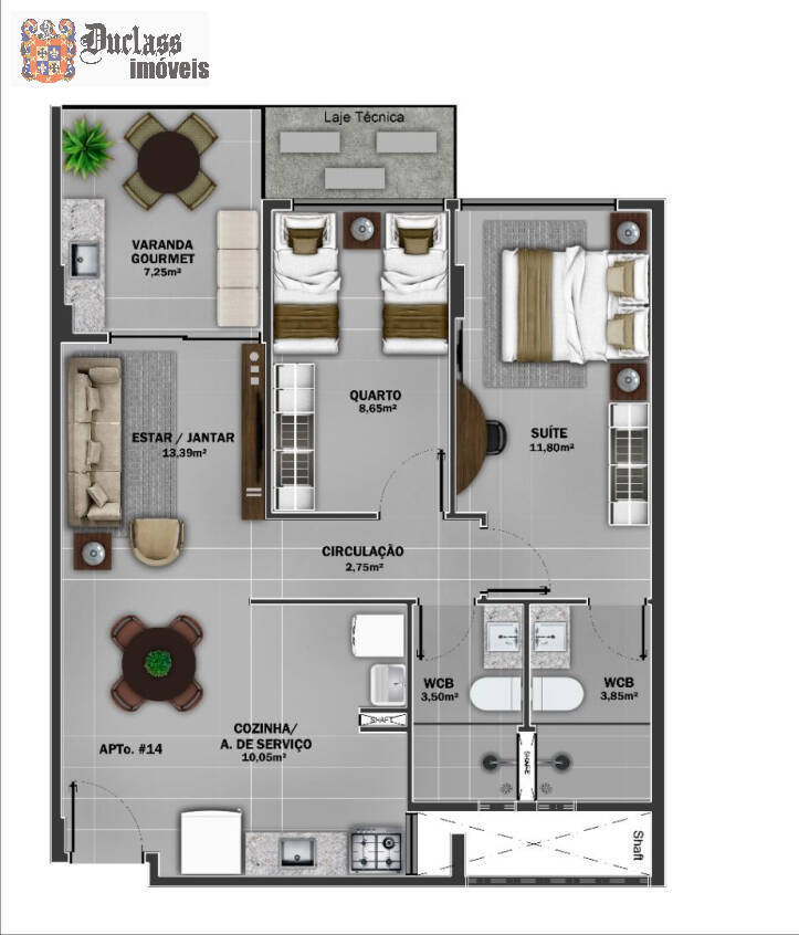 Apartamento à venda com 2 quartos, 70m² - Foto 15